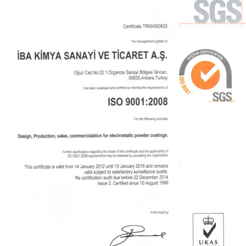 Соотвествие международному стандарту ISO 9001:2008