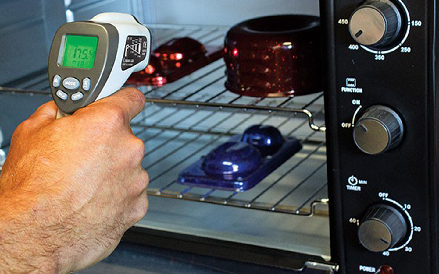 Применение инфракрасного термометра в процессе порошковой окраски