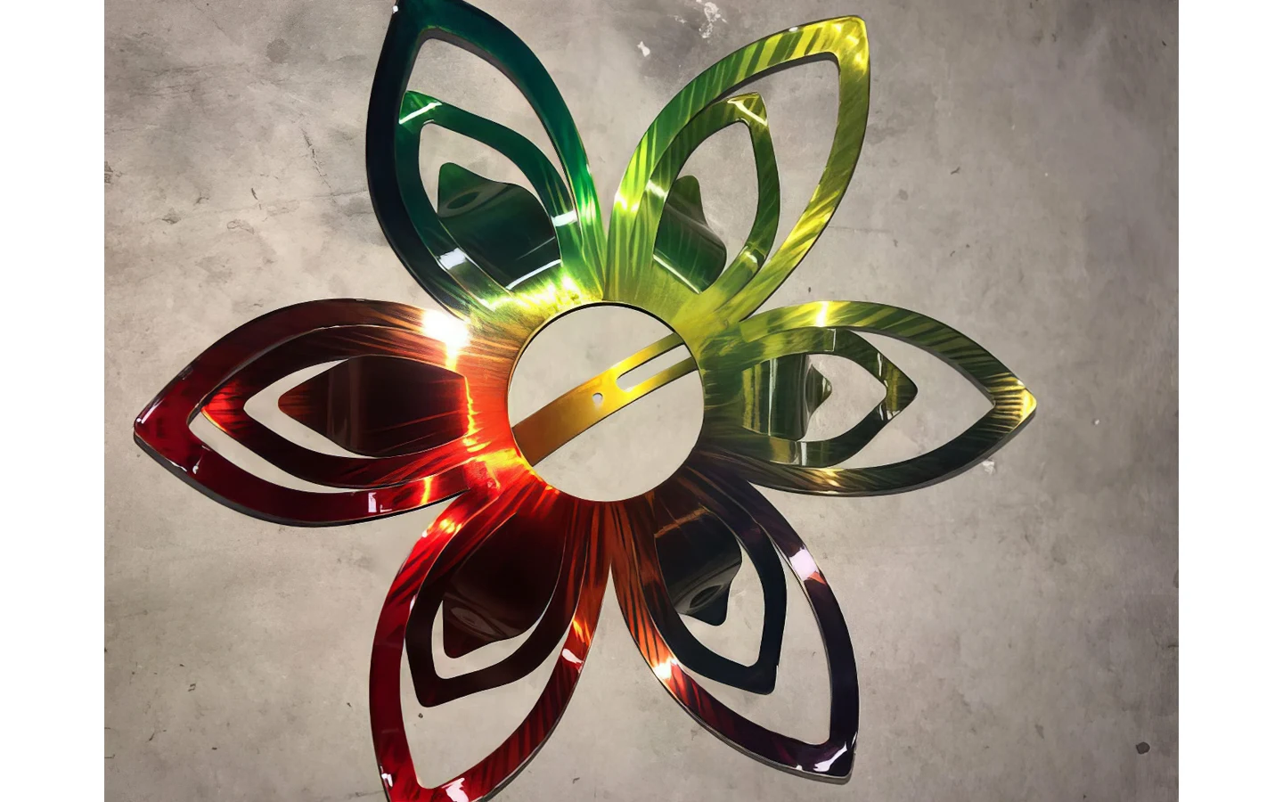 Ещё один пример переход одного цвета порошковой краски в другой