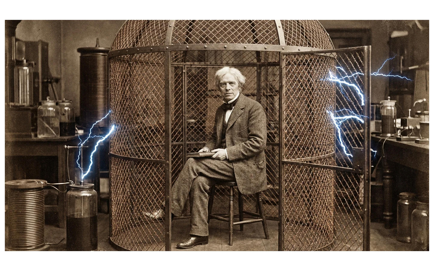 Эксперимент, клетка с Фарадеем