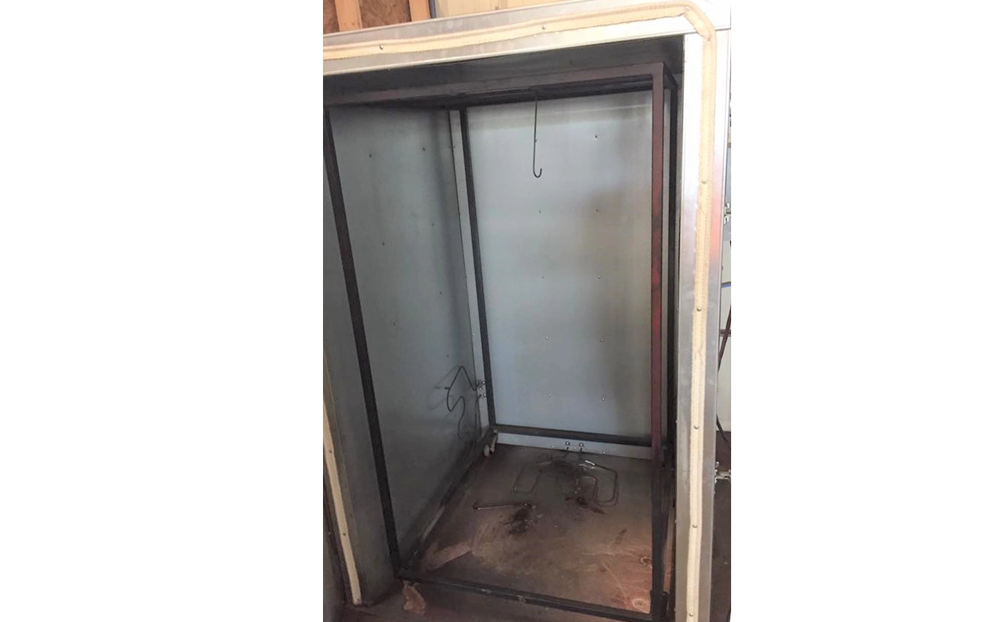 Печь без дна (пола) для порошкового покрытия деталей