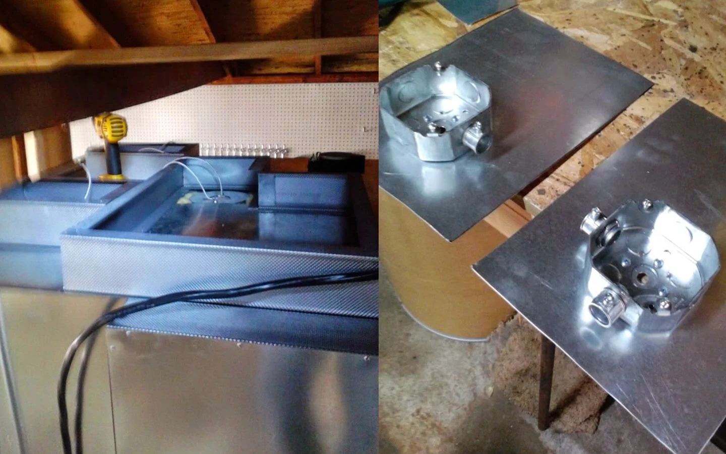 Термоизоляционные панели для верха печи с вмонтированными в обшивку электрическими коробками