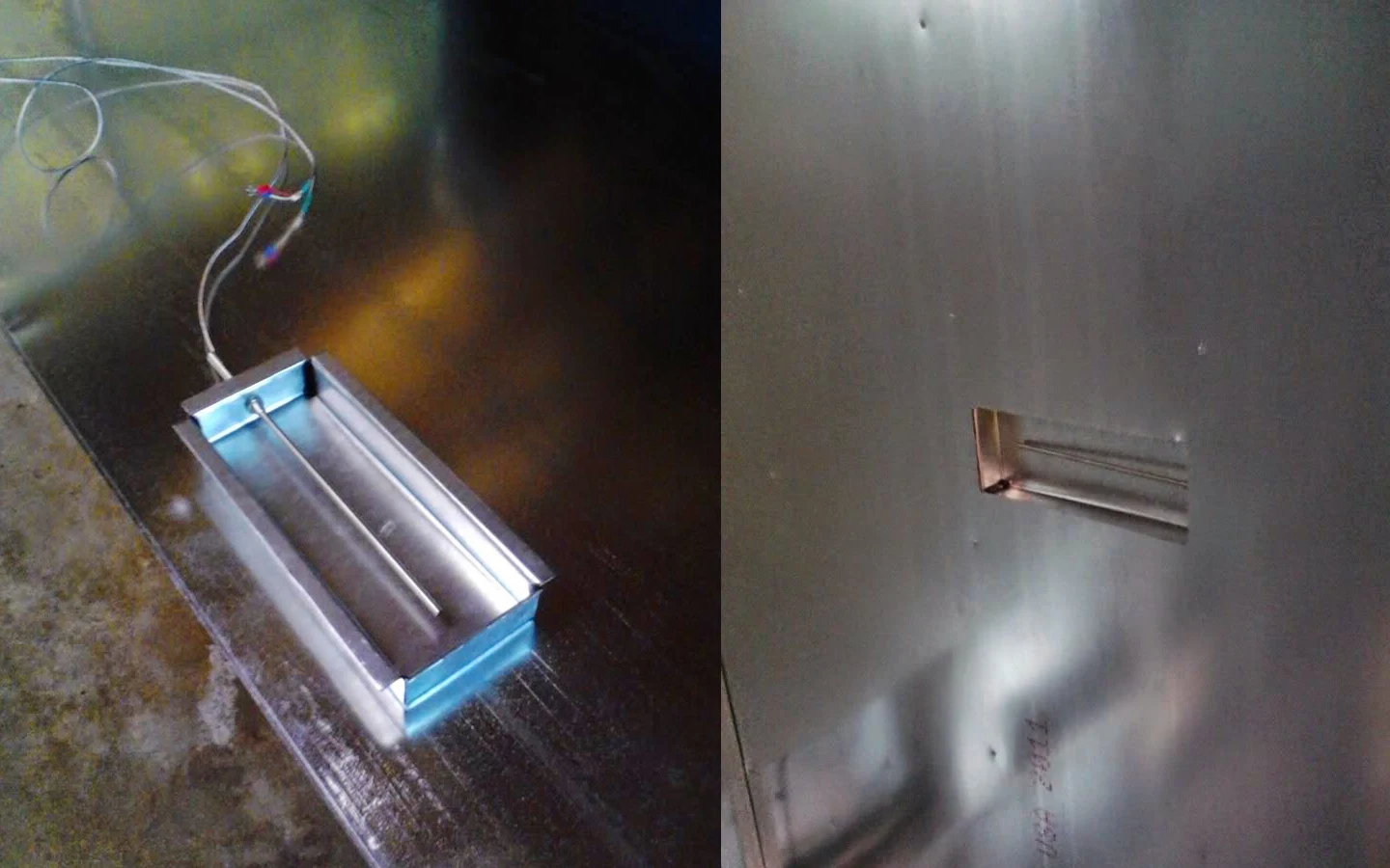 Преобразование куска листового металла в термопару, окончание